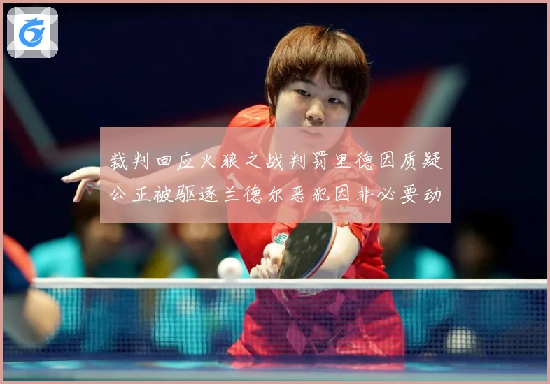裁判回应火狼之战判罚里德因质疑公正被驱逐兰德尔恶犯因非必要动赛场复盘：最新赛事动态与深度分析